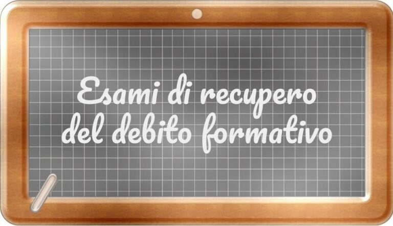 Calendario prove di recupero debiti formativi